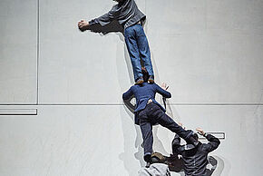 Échauffement collectif de cirque