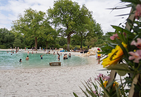 Photo de la baignade au lagon