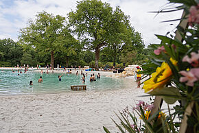 Photo de la baignade au lagon