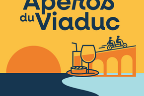 affiche des Apéros du Viaduc du Vélorail de Chauvigny