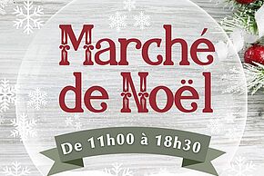 Affiche Marché de Noël Site abbatial de Fontaine-le-Comte