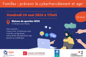 Cyberharcèlement : prévenir et agir Le 24 mai 2024