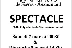 Affiche "Spectacle annuel des Twirlers de Sèvres-Anxaumont 2 séances"