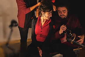 Affiche spectacle Nos battements de cœurs (Compagnie Confiture Mitaine)