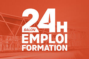 Affiche "24h pour l’Emploi et la Formation - Poitiers 2026"