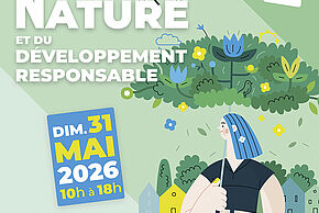 affiche de la fête de la nature et du développement responsable