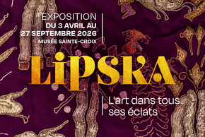 affiche de l'exposition Sarah Lipska. L'art dans tous ses éclats