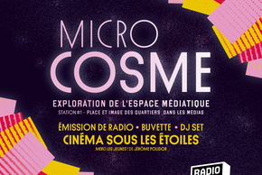 Affiche de Radio Pulsar sur l'événement Micro-Cosme