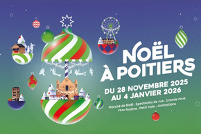Visuel de Noël à Poitiers 2025