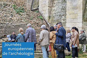 photo des travaux de sauvegarde du rempart gallo-romain