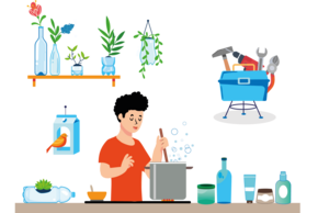 photo d'une personne fabriquant des produits naturels