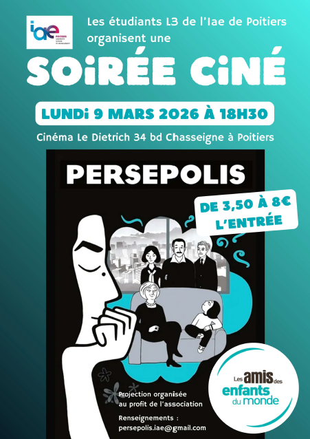 Projection caritative de Persepolis au Dietrich