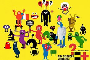Affiche Aux Sciences Citoyens - Défis scientifiques en famille 