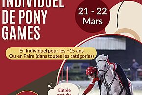 Affiche "Concours de Pony Game : Individuels"