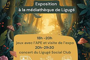 affiche de la Soirée de vernissage de l'exposition "Un monde à soi"