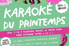affiche du Karaoké du printemps à la M3Q