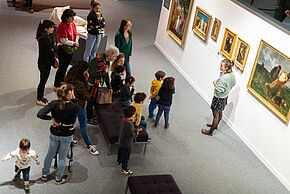 Photo d'une visite au musée Sainte-Croix