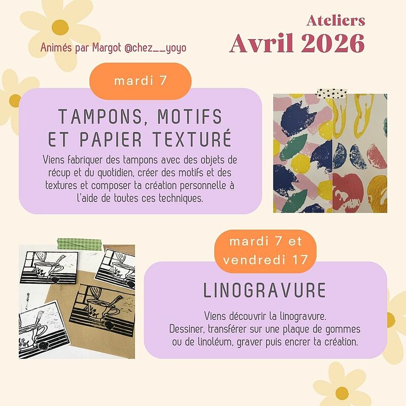 Atelier créatif : linogravure