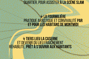 affiche de la Cultures Baladées dans le Quartier de Montmidi