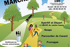 Affiche de la marche gourmande de Lavoux