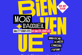 Visuel du mois d'accueil des étudiantes et étudiants 2026-2027