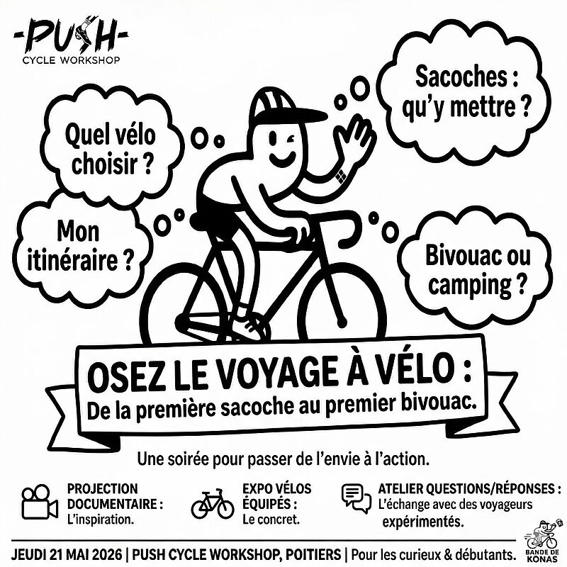 Voyager en vélo - soirée découverte