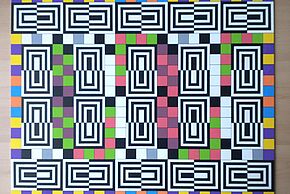 photo de l'exposition "Immersion géométrique" par Géraldine Ela