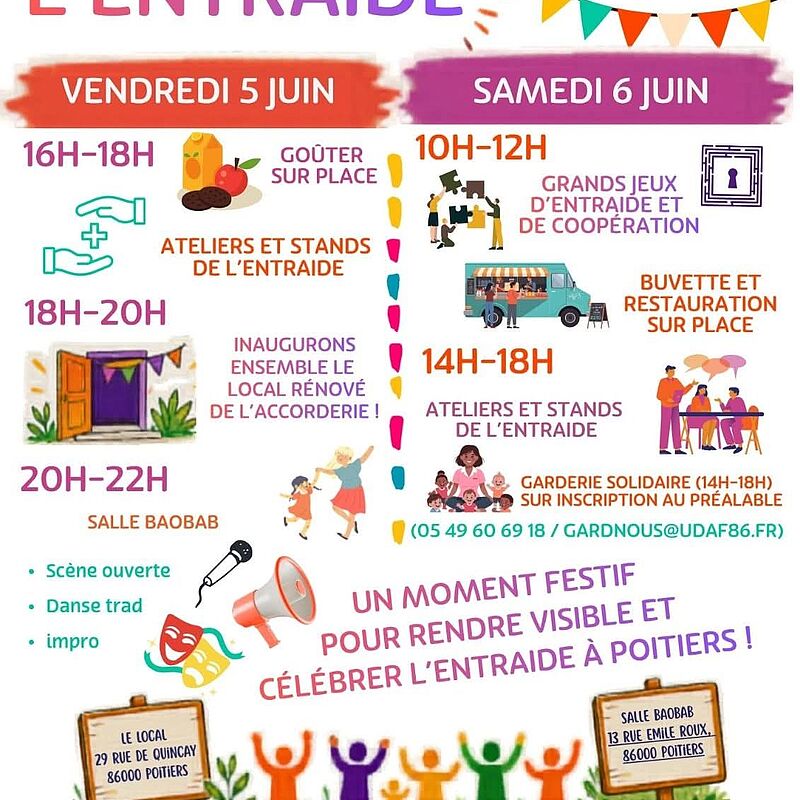 Fête de l'Entraide de l'Accorderie de Poitiers
