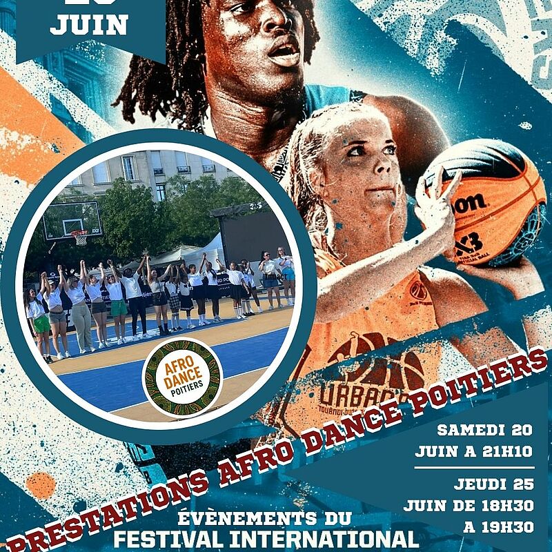 Animation Afro Dance Poitiers - Festival 3X3 Basket Poitiers