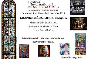 Festival des Arts Sacrés de Poitiers et de la Vienne