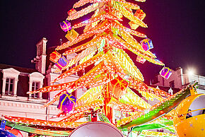 Photo d'un manège sapin de Noël