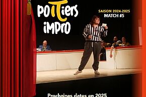 Affiche match d'impro théâtre