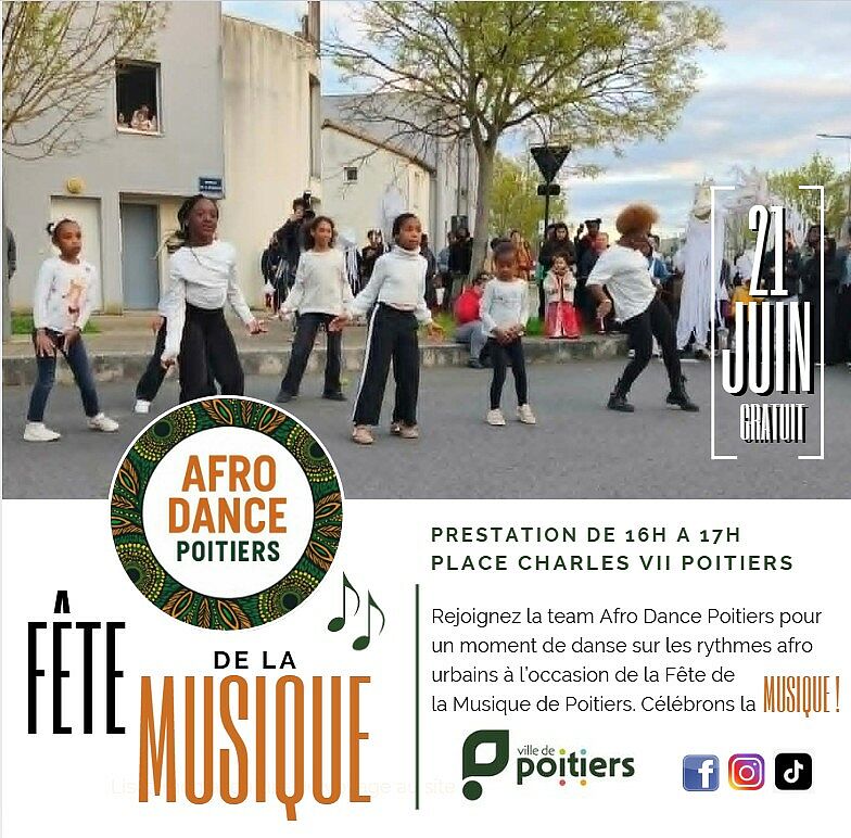 Afro Dance Poitiers à la Fête de la Musique